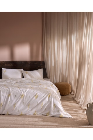 Madame Coco Yvette Çift Kişilik %100 Pamuk Ranforce Baskılı Nevresim Takımı – Sarı