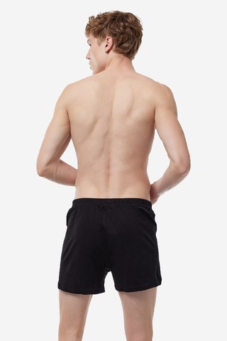 Malabadi Erkek Siyah Lacivert Füme 3'lü Premium Collection Geniş Kalıp Modal Büyük Beden Boxer 3m254 Siyah-lacivert-füme