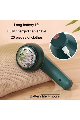 Usb Şarj Edilebilir Ev Saç Topu Düzeltici Tüy Giderici Beyaz Beyaz