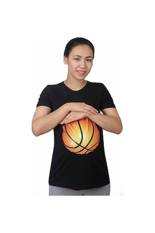 Mummy's Baby Hamile Tişört Basket Siyah 7846