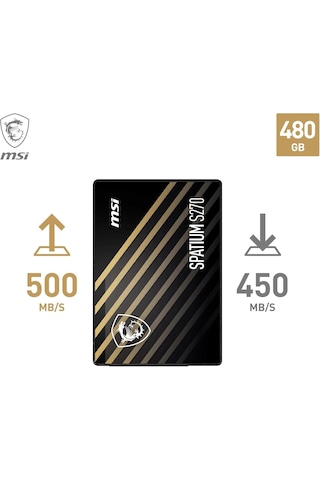 Msı Spatium S270 480gb 500-450mb/s Sata 2.5" Ssd