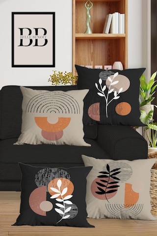 Belle Benoit Baskılı Runner & Koltuk Kırlent Kılıfı Set Desen42