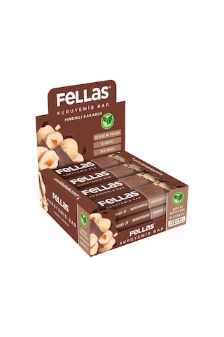 Fındıklı Kakaolu Kuruyemiş Bar 30g x12 Adet
