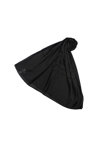 Mim Eşarp Mısırlı Eşarpları Düz Renk Vual Twill Şal Siyah
