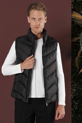 Y 161 Siyah Klasik Yelek Siyah