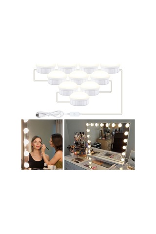 Usb Touch Partming Beauty Dolgu Işığı For 10 Leds Beyaz