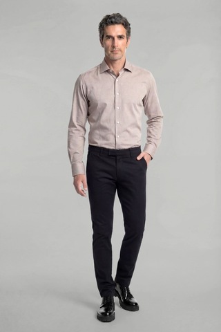 Bisse Erkek Regular Fit Pamuk Cepsiz Bej Gömlek Gmkls1bı224003 D07 Bej