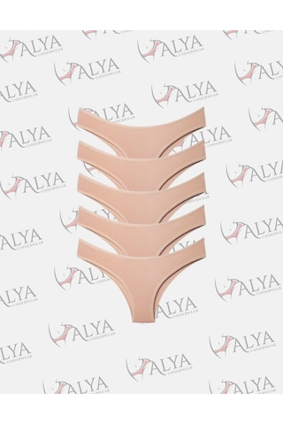 Alya Underwear Kadın Brazilian Külot 5 Adet Ten Ten