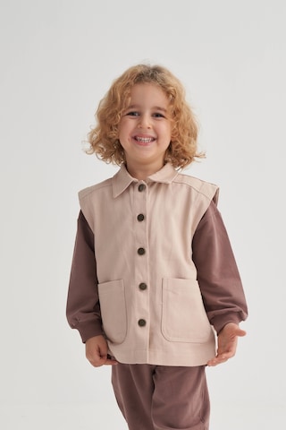 Cigit Gabardin Yelek 2-7 Yaş Bej Bej