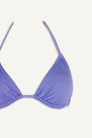 Defacto Regular Fıt Üçgen Bikini Üstü T3666az26smpr452 Mor-pr452