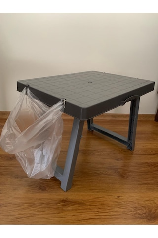 Portatif Plastik Katlanabilir Sehpa, Kamp Piknik Sehpası, Plastik Antrasit