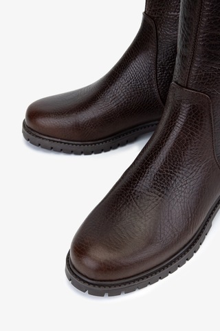 Valmenti Kadın Hakiki Deri Düz Çizme 33 22035 Bn Czm Sk25-26 Kahve Royal Kahverengi