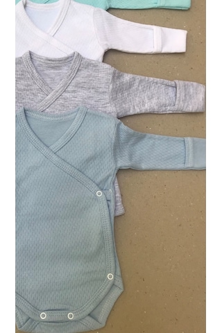 Özdemirlitekstil Bebelino Çıtçıtlı Badi Kruvaze (5 Li Paket) (456376188) Çok Renkli