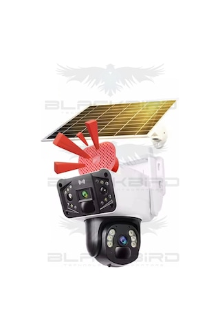 Okam-3915 Beyaz 6 Mp 4g Solar Dual Lens Alert Ptz Kamera