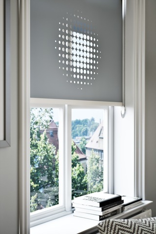 Lazer Kesim Mat Stor Perde, Lazer Kesimli Modern Serisi, M-9004 Antrasit Renk Antrasit Antrasit