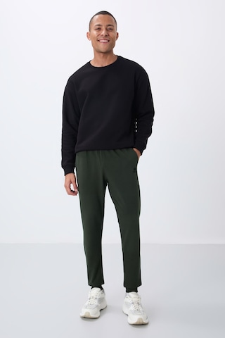 Tommy Life Haki Klasik Cepli Standart Kalıp Manşetli Erkek Eşofman Alt - 84652 Haki