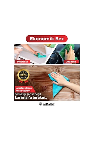 Larimar Dream Süper Emici Mikrofiber Bez 10'lu 40 x 40 CM