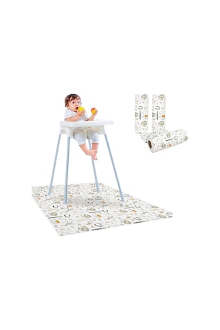 Minimono 3'lü Desen Mama Sandalyesi Altı ve Aktivite Örtüsü