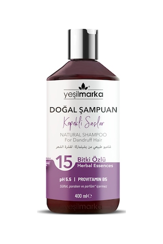 Yeşilmarka Doğal Kepekli Saçlar için Şampuan 400 ML Yeşilmarka Doğal Kepekli Saçlar için Şampuan 400 ML