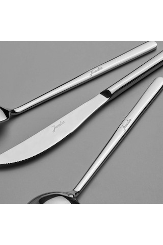 Jumbo 2900 Vannes 84 Parça 12 Kişilik Çatal Kaşık Bıçak Takımı Çelik