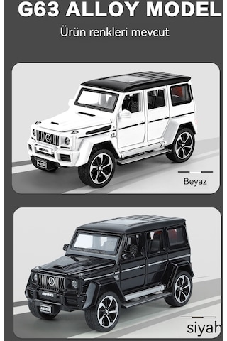 Jzcat Simülasyonu 1:32 Mercedes-benz G63 Alaşımlı Arazi Aracı Modeli Süs-siyah