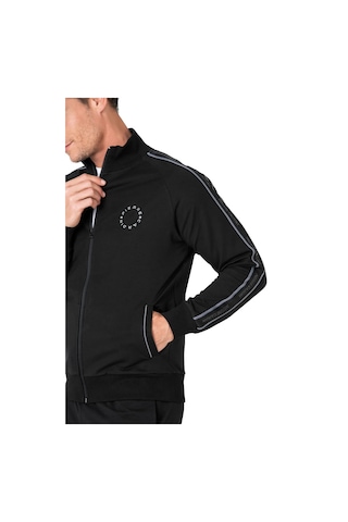 Pierre Cardin 7130 Erkek Uzun Kollu Dik Yaka Eşofman Takımı-siyah Siyah