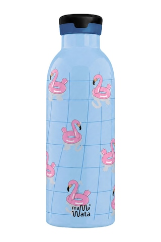 Mamawata Flamingos Pipetli Çocuk Termos Matara 470 Ml Paslanmaz Çelik Sızdırmaz Yalıtımlı Suluk Mavi Mamawata Flamingos Pipetli Çocuk Termos Matara 470 Ml Paslanmaz Çelik Sızdırmaz Yalıtımlı Suluk Mavi