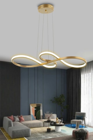 Yol Modern Sarkıt Mutfak, Balkon Led Avize - Kumandalı / Gold Eskitme GOLD ESKİTME