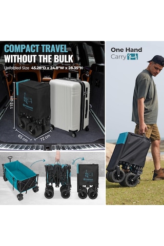 Fundango Folding Wagon Deluxe Xl Premium Katlanır Vagon Araba