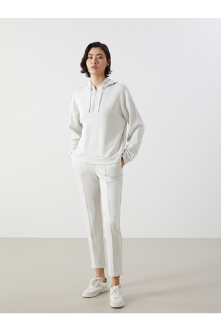Lcw Vision Bej Loose Fit Kadın Hoodie