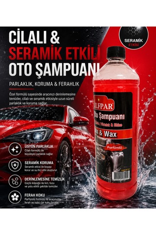 Oto Şampuanı Parfümlü Wash&shıne&wax