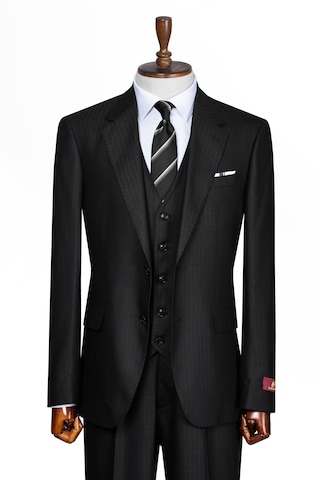 İlayda Emir Luxury, İtalyan Kesim, Slim Fit, Blazer, Çizgili, Erkek Takım Siyah İlayda Emir Luxury, İtalyan Kesim, Slim Fit, Blazer, Çizgili, Erkek Takım Siyah