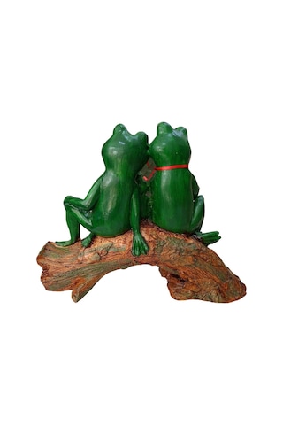 Welcome Yazılı Kurbağa Figür, Dekoratif Obje, Bahçe Heykeli