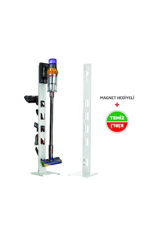 Bumech Stark -philips-Bosch Uyumlu- Beyaz Dikey Süpürge Standı