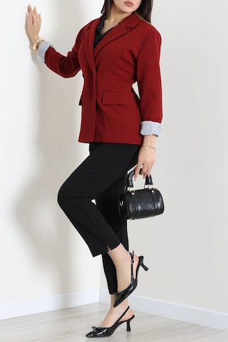 Modi Blazer Ceket Bordo - 8797.179. Açık Bordo