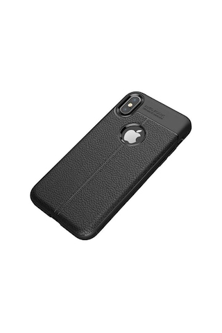 Apple Uyumlu iPhone XS Max 6.5 Kılıf Deri Tarzı Niss Silikon Case