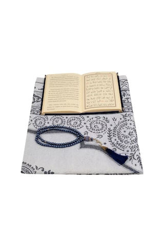 Seccade + Tesbih + Yasin Hediye Seti Çanta Boy, Lacivert