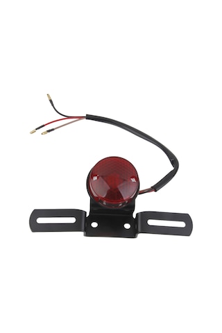 Suntek Motosiklet  Arka Kuyruk Fren Dur Işık Lambası Harley Uyumlu Cafe Racer Chopper Kırmızı