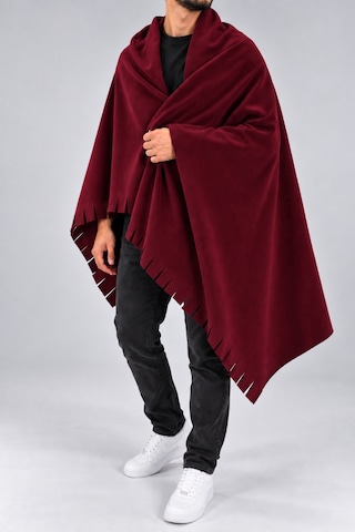 Parshey Polar Şal 70x170 Cm Unisex Sıcak Tutan Yumuşak Kenar Püsküllü Bordo