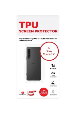 Sony Xperia 1 Vı Arka Ve Yan Koruyucu Tpu Film