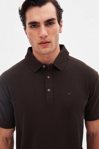 D's Damat Ds Damat Regular Fit Kahverengi Pike Dokulu T-shirt 4hc146551001m 201