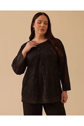 Gala-xi Kadın Bluz 10002611814002 Siyah