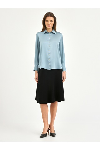 Karaca Kadın Regular Fıt Gömlek-mavi 12.25s.04.004 Mavi