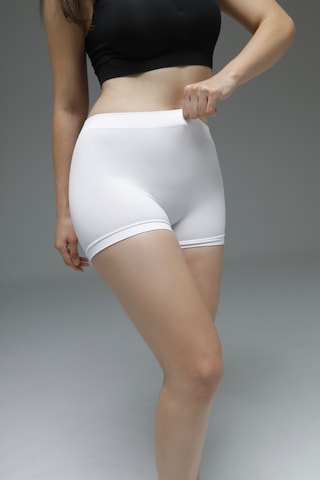 Moncorno Model Boxer Popo Şekillendirici İz Yapmayan Seamless Külot Beyaz Renk Beyaz