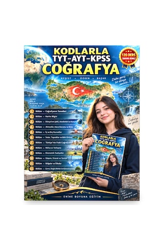 Kodlarla 120 Derste Coğrafya Tyt Ayt Kpss Coğrafya Konu Anlatımı Tamamı Renkli