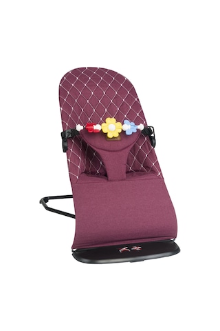 Mamma Smile Cotton Sallanır Üç Kademeli Ana Kucağı Oyuncak Aparatı Ve Seyahat Çantası Bordo