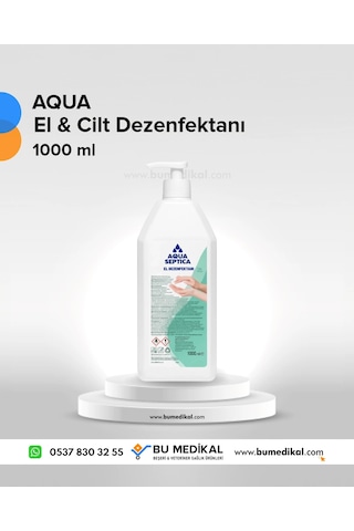 Aqua El Ve Cilt Septica Dezenfektanı 1lt - 10 Adet