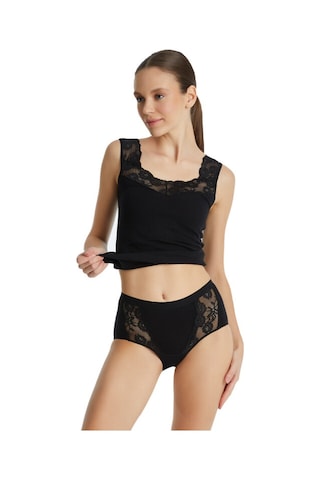 Blackspade Kadın Slip Külot Dantelli Private 1316 - Siyah