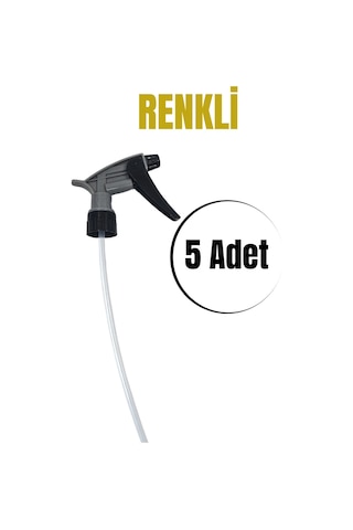 Fısfıs Sprey Başlığı - Renkli Kimyasala Dayanıklı Fısfıs 5 Adet