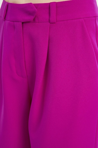 Stella Pulvis Pembe Yüksek Bel Wide Leg Krep Pantolon Pembe